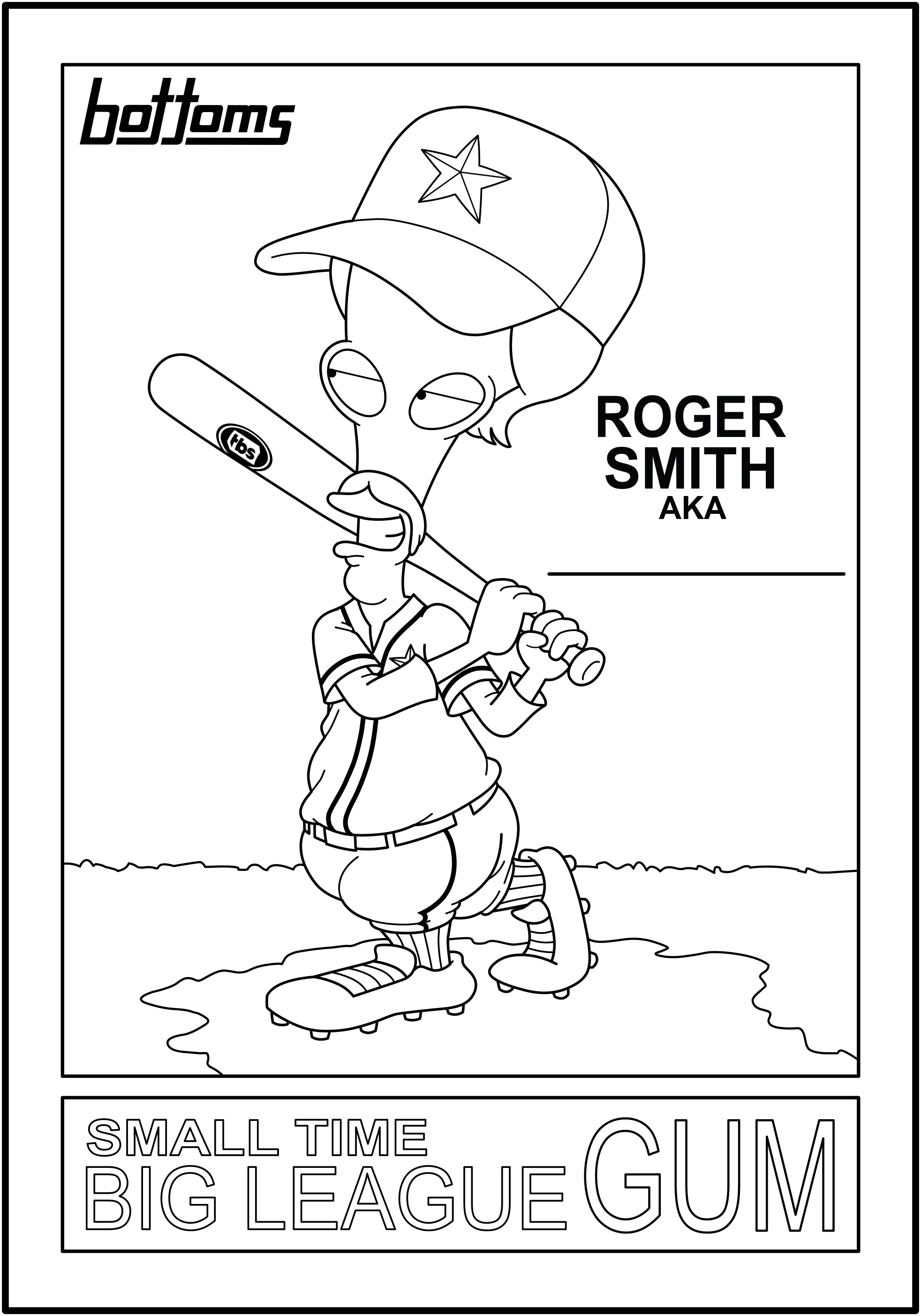 Major League Baseball Coloring Page